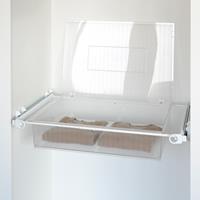 Roomy drawer box - white - white - transparent polycarbonate 2